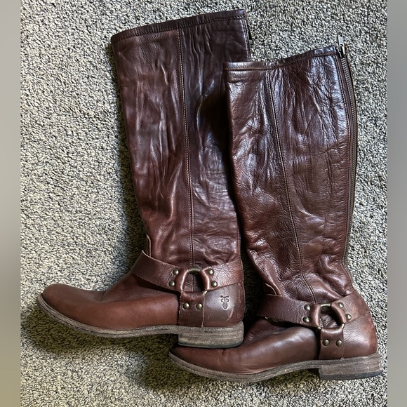 FRYE Women’s Size 8 Riding Boots Leather From FRYE Archives Signature Series - Picture 2 of 6